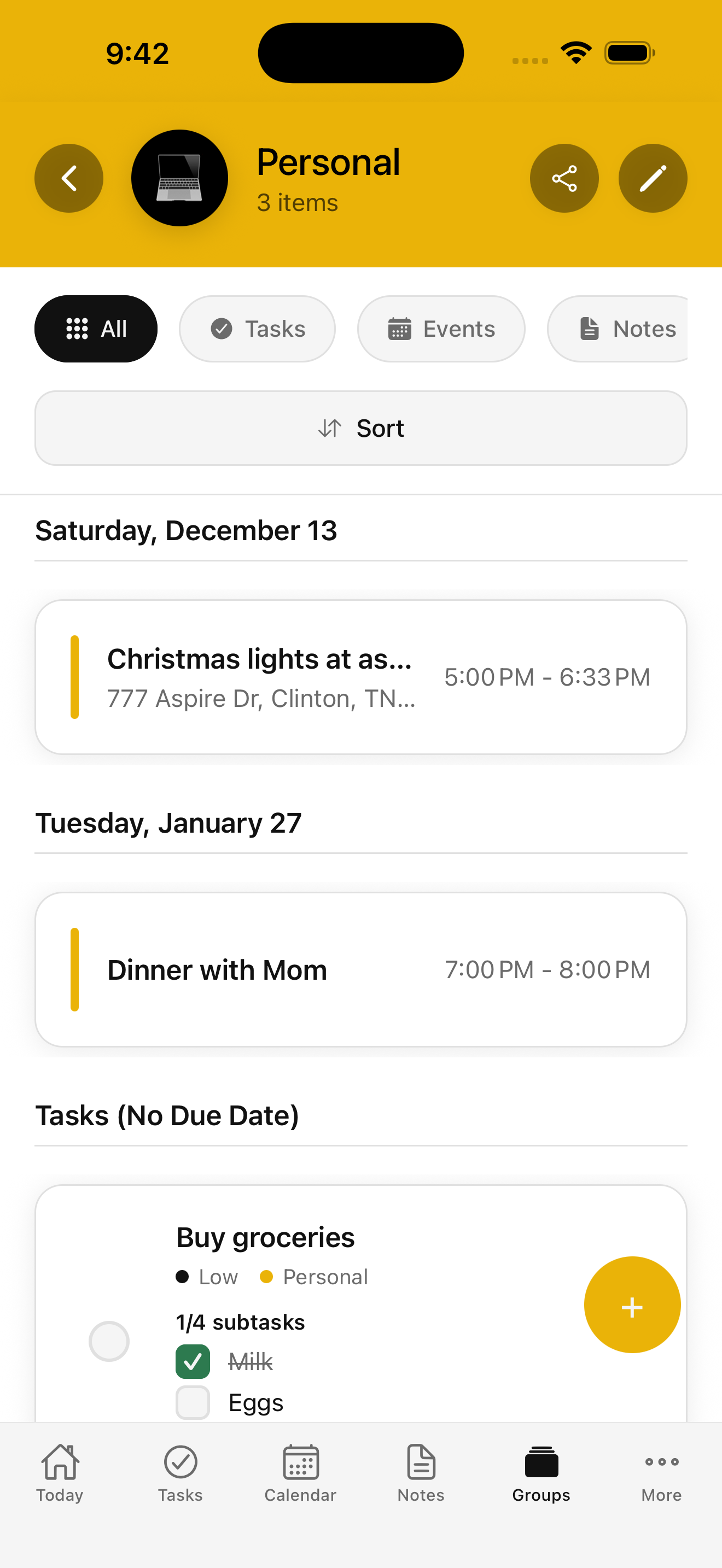 Atlas group planning screen
